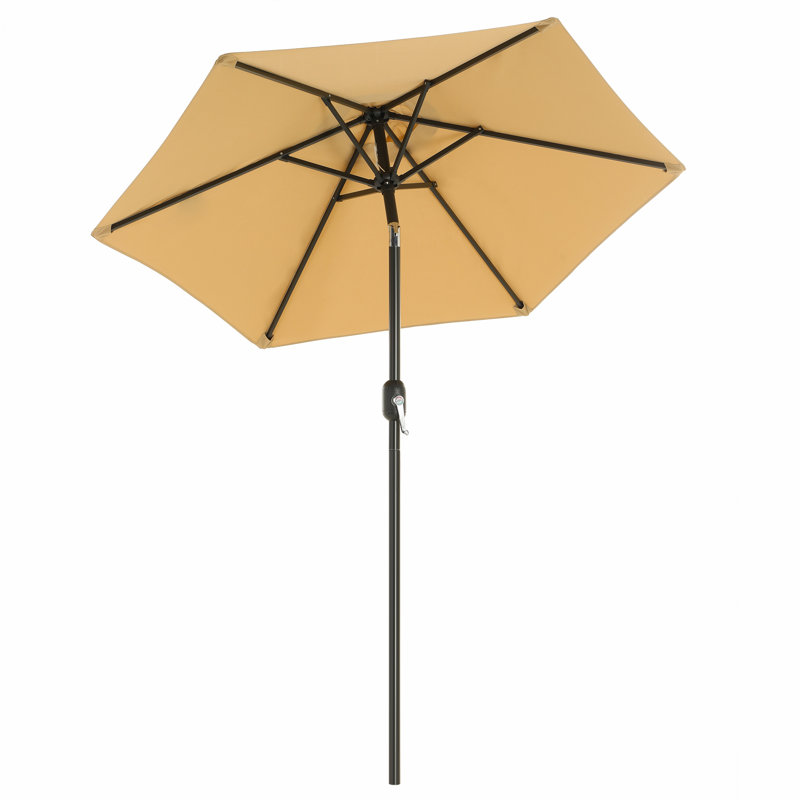 Wes 200cm Market Parasol, Taupe