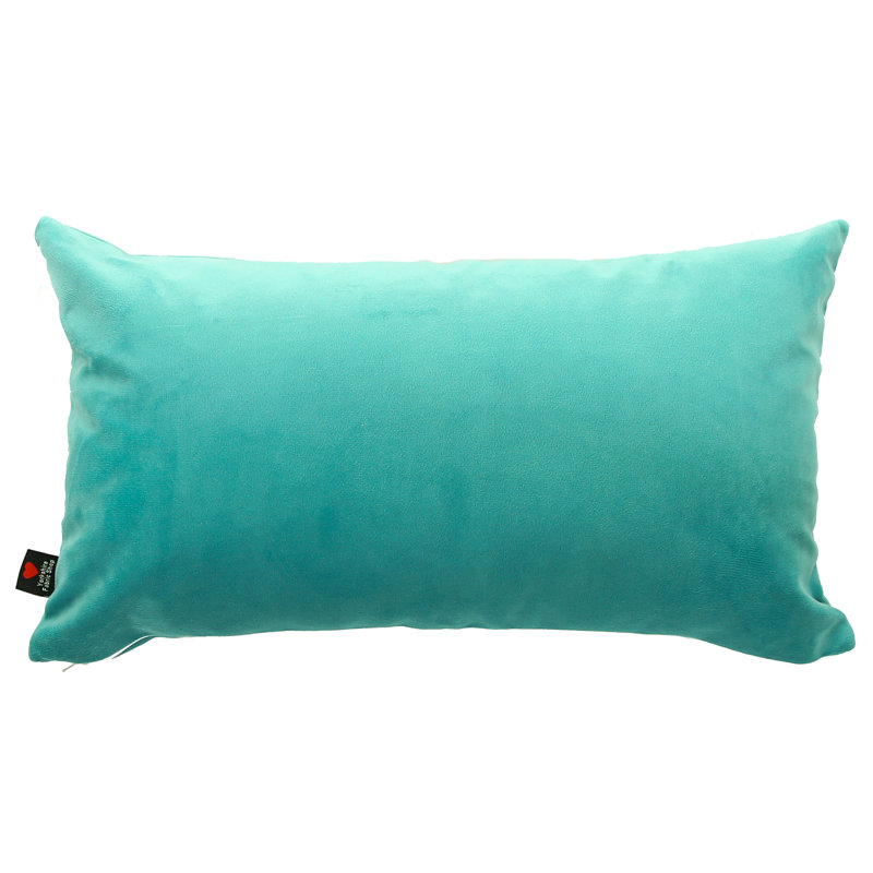 Moleskin Rectangular Cushion, Teal/Blue
