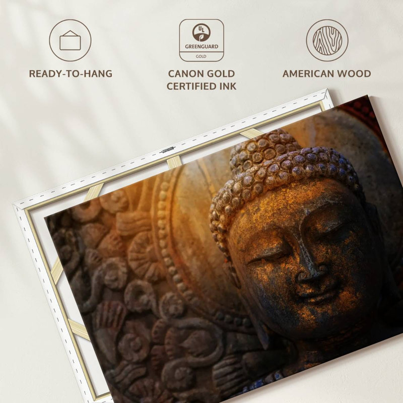 Adella Sunlit Buddha Statue, 34" H x 51" W