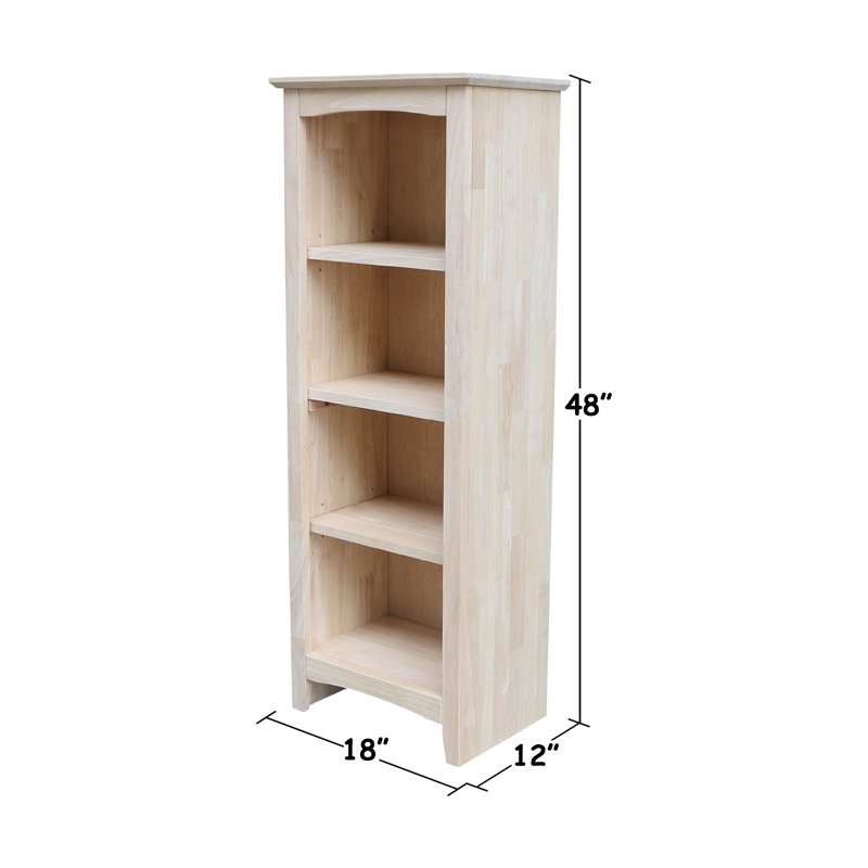 Bodenheim Bookcase, (4 Shelves) 48" H x 18" W x 12" D