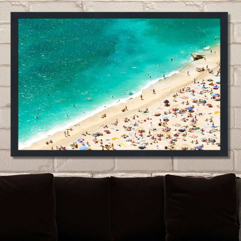 « beach veuillez xiii », reproduction de photo encadrée, H 27,5 po x l 39,5 po x P 0,75 po