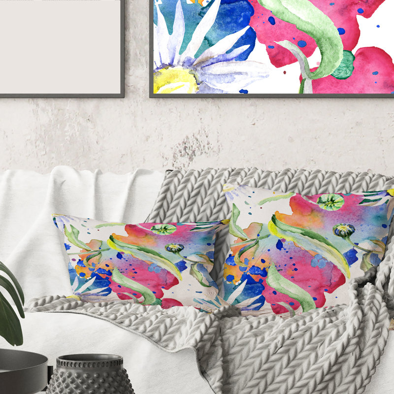 Floral Throw Pillow