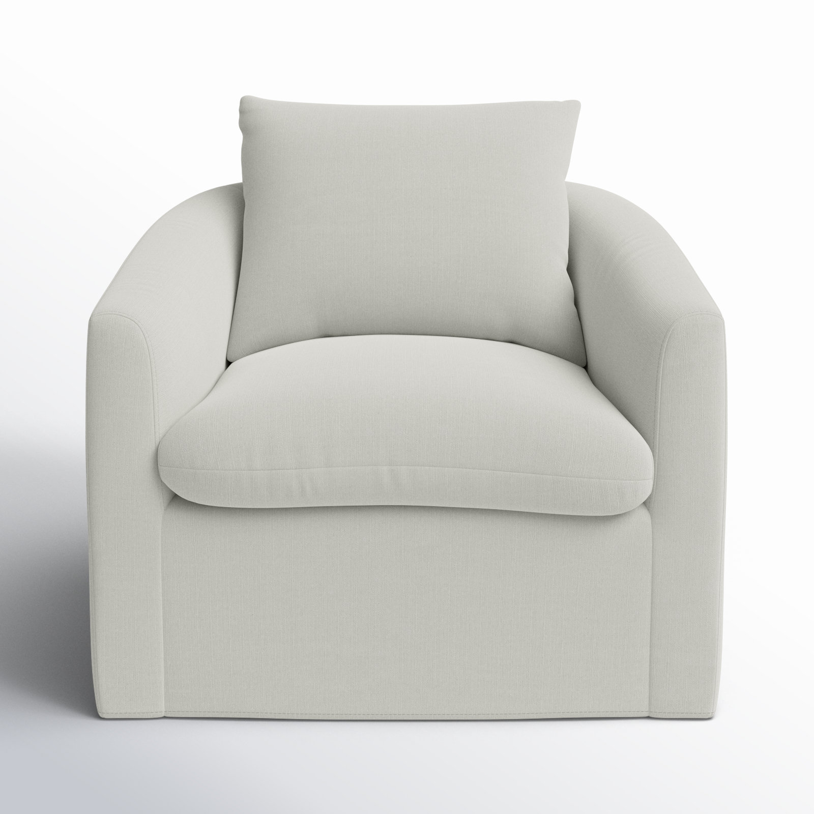 Menta Swivel Barrel Chair, Flanigan Cotton