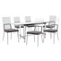 Jalayne Metal 7-Piece Dining Table Set