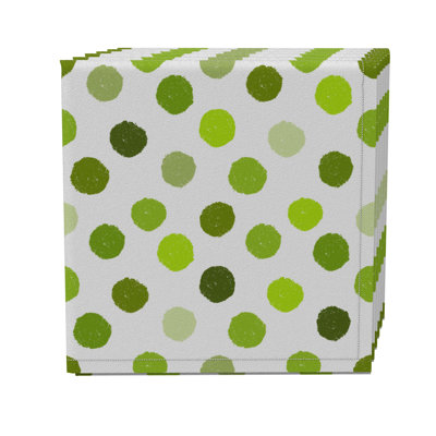 Square Geometric Cotton Twill Dining Linen Set
