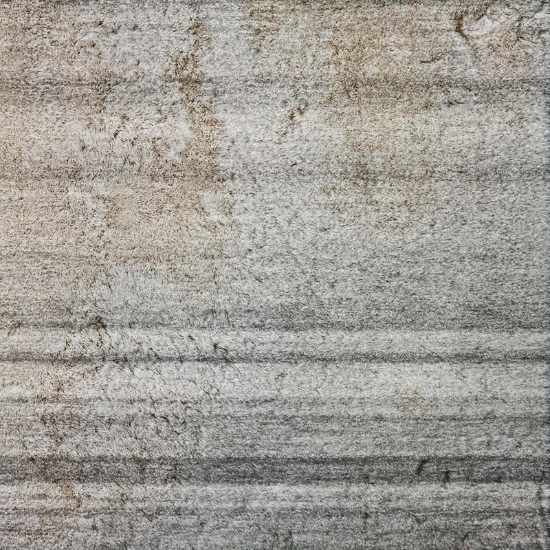Premium Machine Washable Dream Shag ADS529 Striped Rug, Gray, 9' x 12'