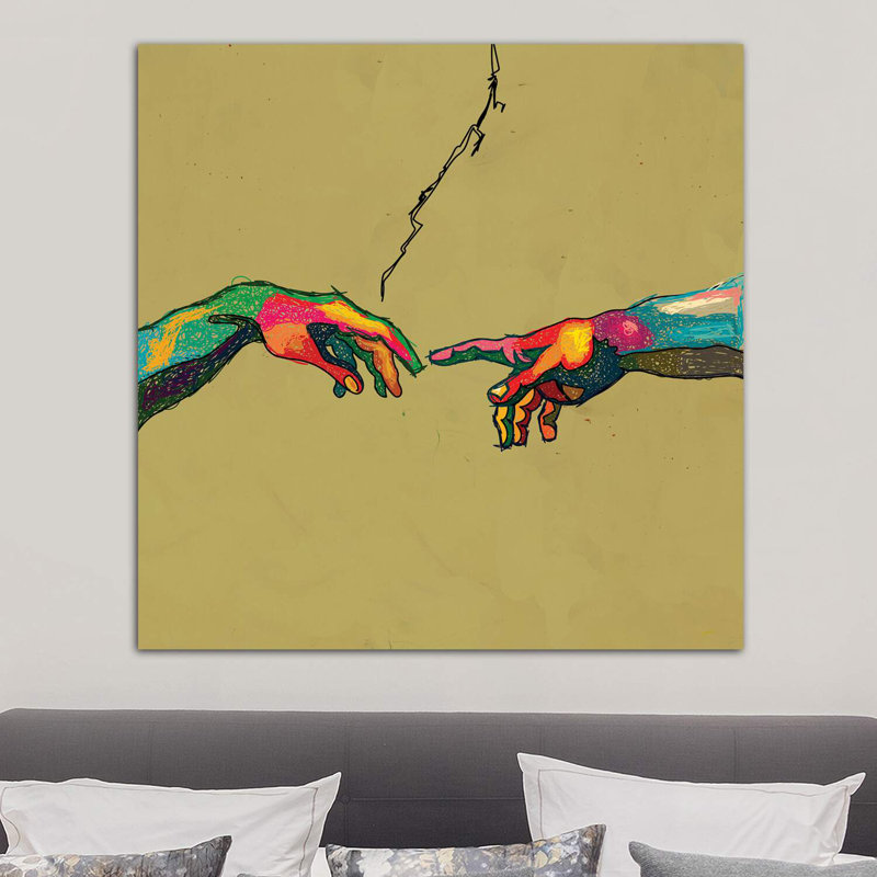 Creation 1 Piece Wrapped Canvas Wall Art, 93.98 cm H x 93.98 cm W x 1.91 cm D