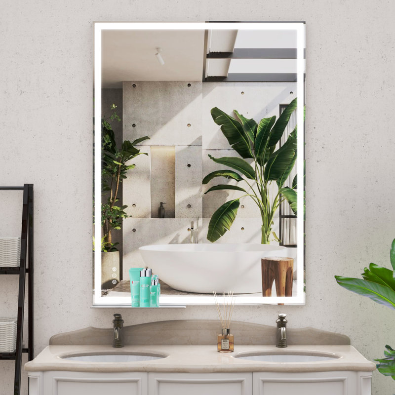 Miroir de salle de bain à DEL, 36 po x 48 po