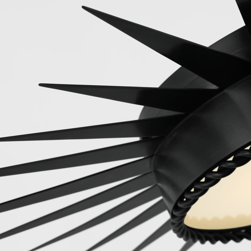 Soleil 1 - Light LED Semi Flush Mount by Suzanne Kasler