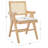 Josephina 17.7'' H Leather Upholstered Ash Armchair-854937837