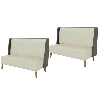 Ensemble de 2 banquettes restaurant en similicuir