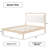 Ardin Queen Natural Solid Wood Bed-747825531-747825525