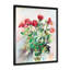 Pastel Summer Roses Vase - Peinture sur toile-80847428-80847427