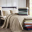 Courtepointe réversible 3 pièces en argile rouge très grand / très grand - mélange de literie été et chaleur, courtepointe, rembourrage en coton prélavé, 2 taies décoratives, literie polyvalente lavable à la machine, bourre, assorti