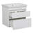 Vittini 39.6'' Single Bathroom Vanity with Ceramic Top with Mirror
