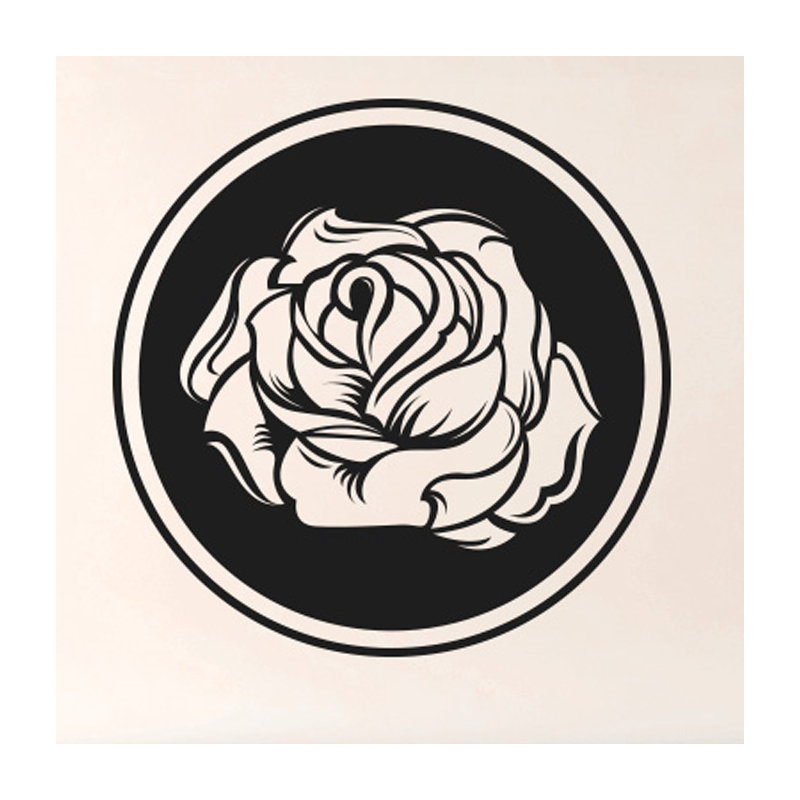 Plants & Flowers Wall Decal, Black