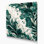 Abstrait floral 12, art mural bleu sur toile