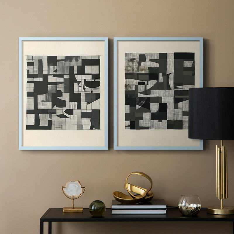 Série ABSTRACT DCCDXC - reproduction encadrée de qualité supérieure - prête à être accrochée - aucun clou requis - aucun clou requis