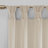 Floral Embellished Cuff Tab Top Solid Curtain Panel-1039536926-1028294519