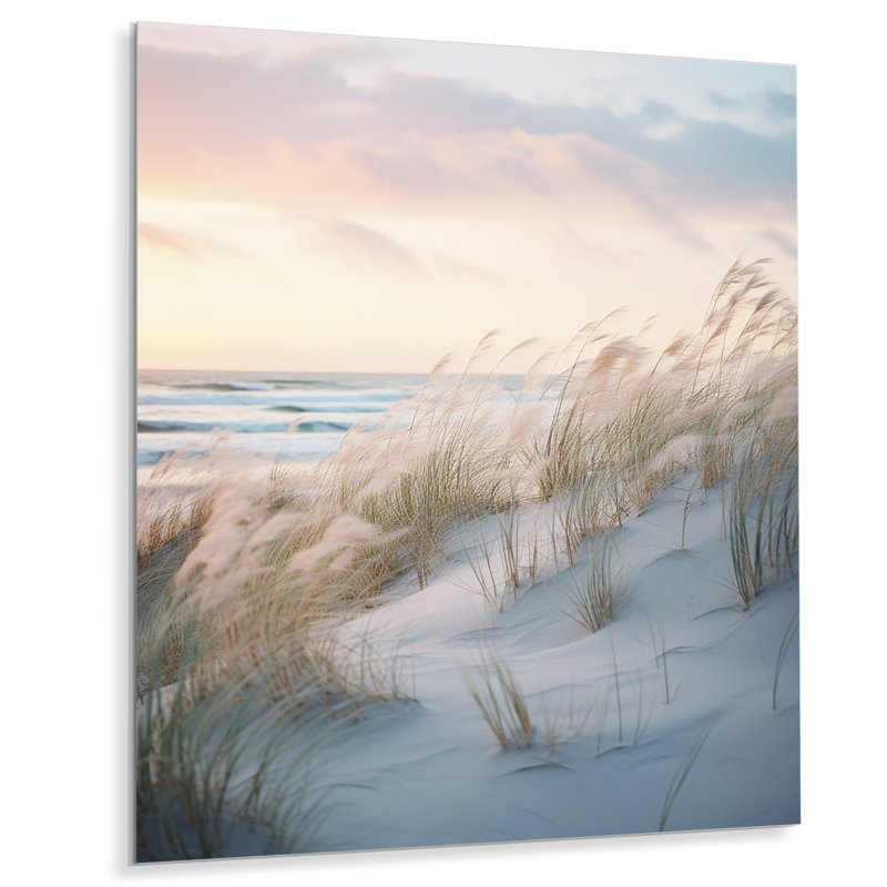 Beautiful Beach Wiew With - Décoration murale en métal nautique et plage, H 20 po x l 12 po x P 1 po