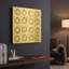 «Eclipse 3 Neutral» par Melissa Averinos, art mural en métal doré, 12 po x 12 po-770634568