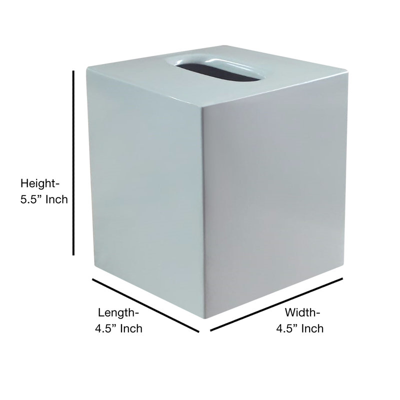 Tissue Box Cover, Gray