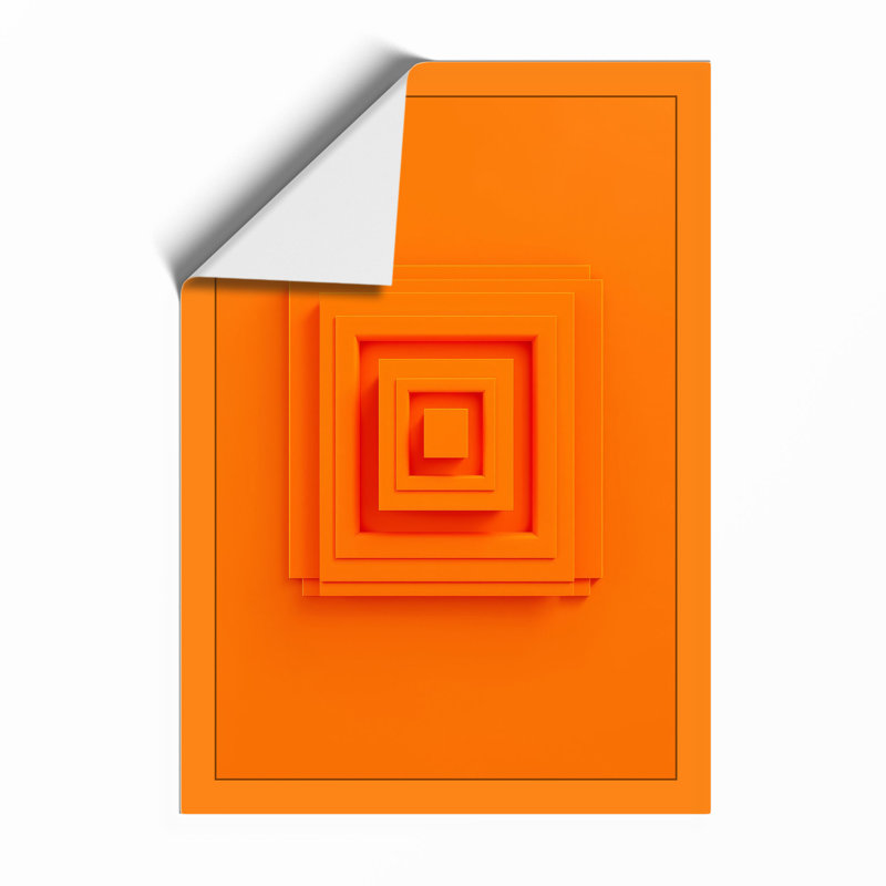 Nested Squares Minimalist - Print, Unframed, A2 - 59.4 x 42.0 cm