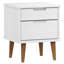 Revis Bedside Cabinet 40X35x48 Cm Solid Wood-253750534