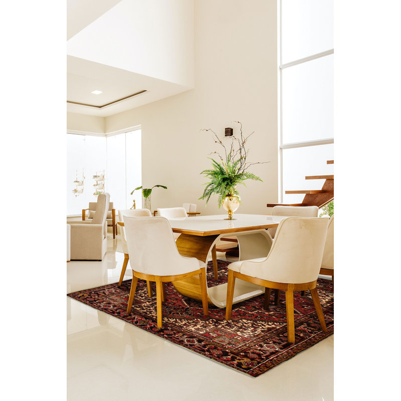 Tapis rouge unique 6 pi 9 po x 9 pi 9 po Sarabi