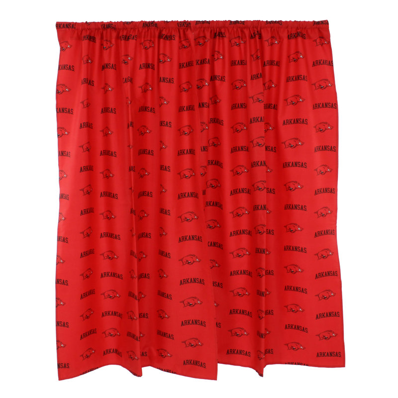 NCAA Semi Sheer Curtain Pair, 42" W x 84" L