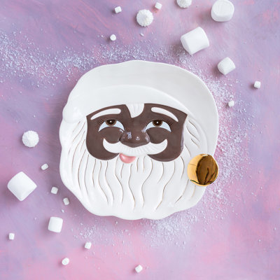 Glitterville Papa Noel Cookie Platter