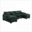 Canapé modulaire, grand canapé modulaire moderne en U en chenille pour salon | Boucle | Standard-1055718382