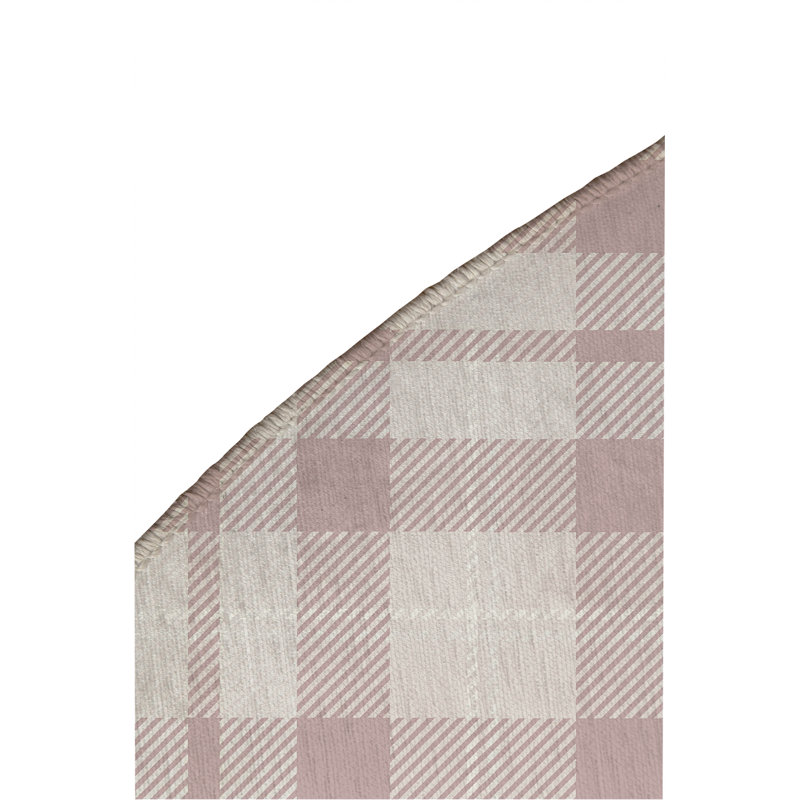 Tapis d'extérieur antidérapant Gen Plaid, Rond 5 pi
