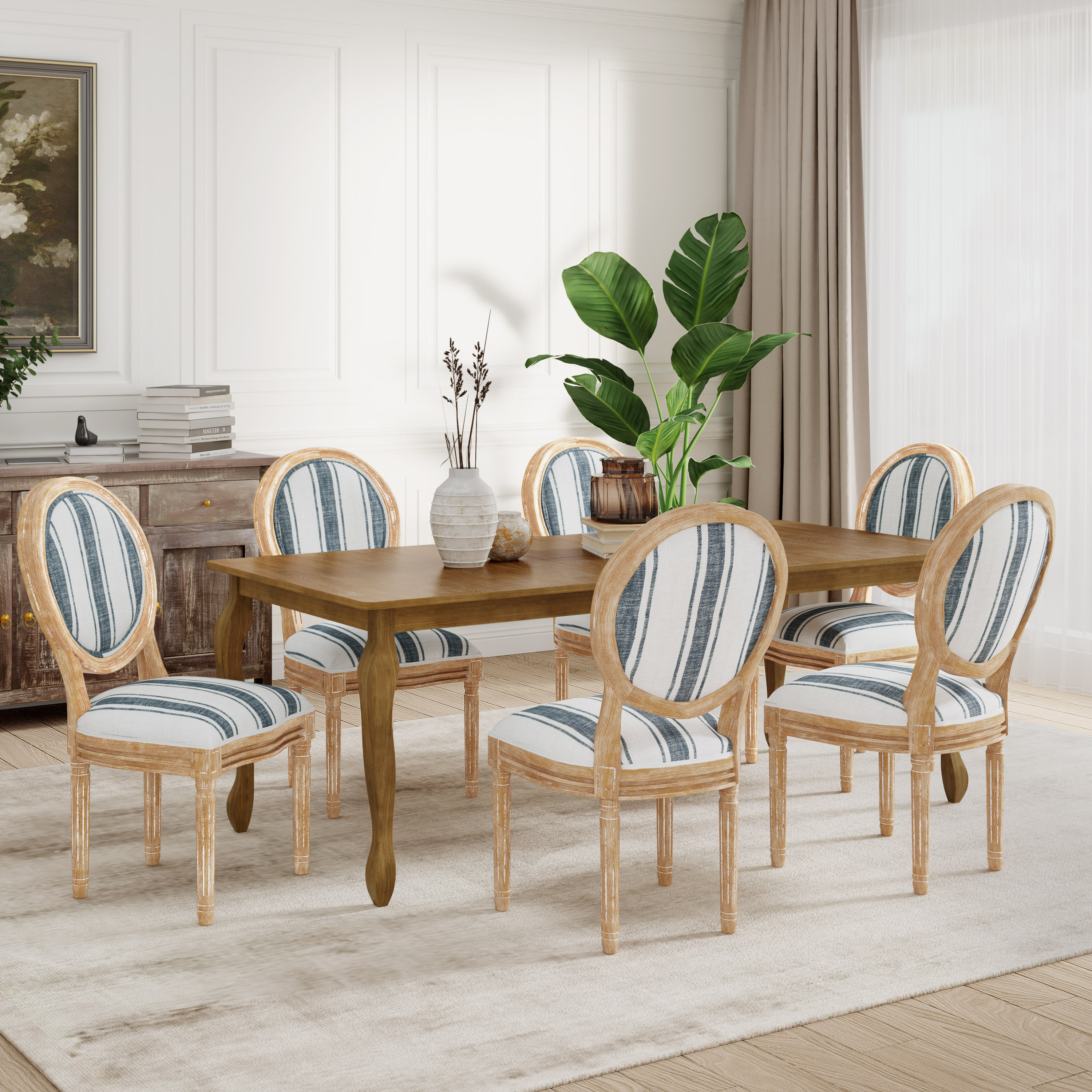 Ophelia & Co. Gandee 7-Piece French Dining Set | Wayfair