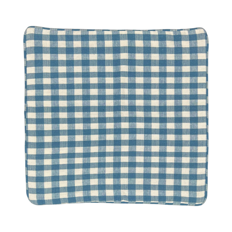 Antigua Gingham Square Cushion
