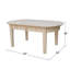 Table basse en bois non fini Philips