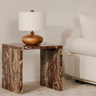 Lampe de table Ilma brun miel