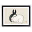 Black and White Rabbits by Kono Bairei - Picture Frame Painting Print-55686445-55686450