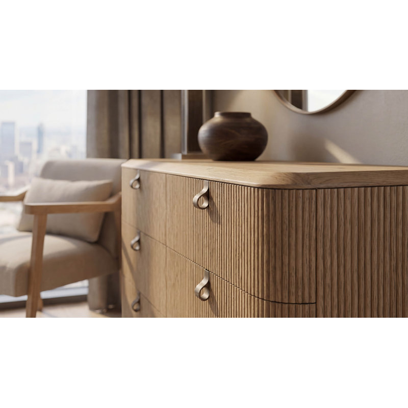 Commode 6 tiroirs Vienna, Naturel