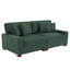 2 - Piece Upholstered Corduroy Modular Sectional Sofa with Pillow Back and Solid Wood Legs-1717748302
