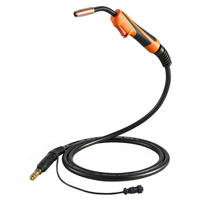 100A MIG Welding Gun with 10FT Cable, Replacement for Lincoln Magnum 100L (K530-6) - with 5PCS Mig Welding Contact Tips