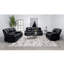 Fauteuil oscillant inclinable noir Elodie-106821997