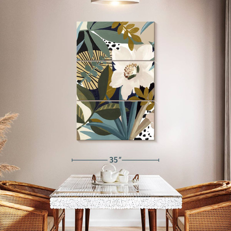 Floral Symphony I, 50" H x 32" W