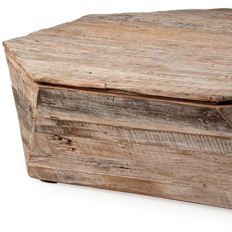 Table basse Gracie Mills, 15" H x 49" W x 47.75" D, Brown Wood / Brown, Bois