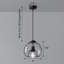 Luminaire suspendu de style nordique avec abat-jour globe gris
