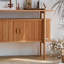 Buffet de bar à thé avec rangement en bois massif