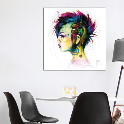 Cyber Punk II by Patrice Murciano - Wrapped Canvas Painting