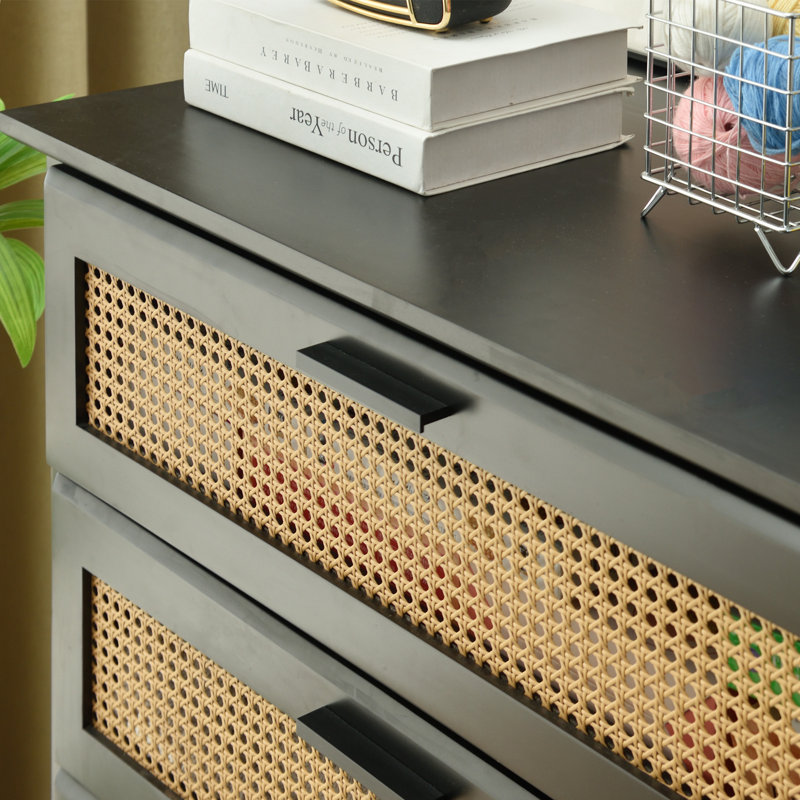 Chardip Shaker Solid Pine Deep Drawer, Black