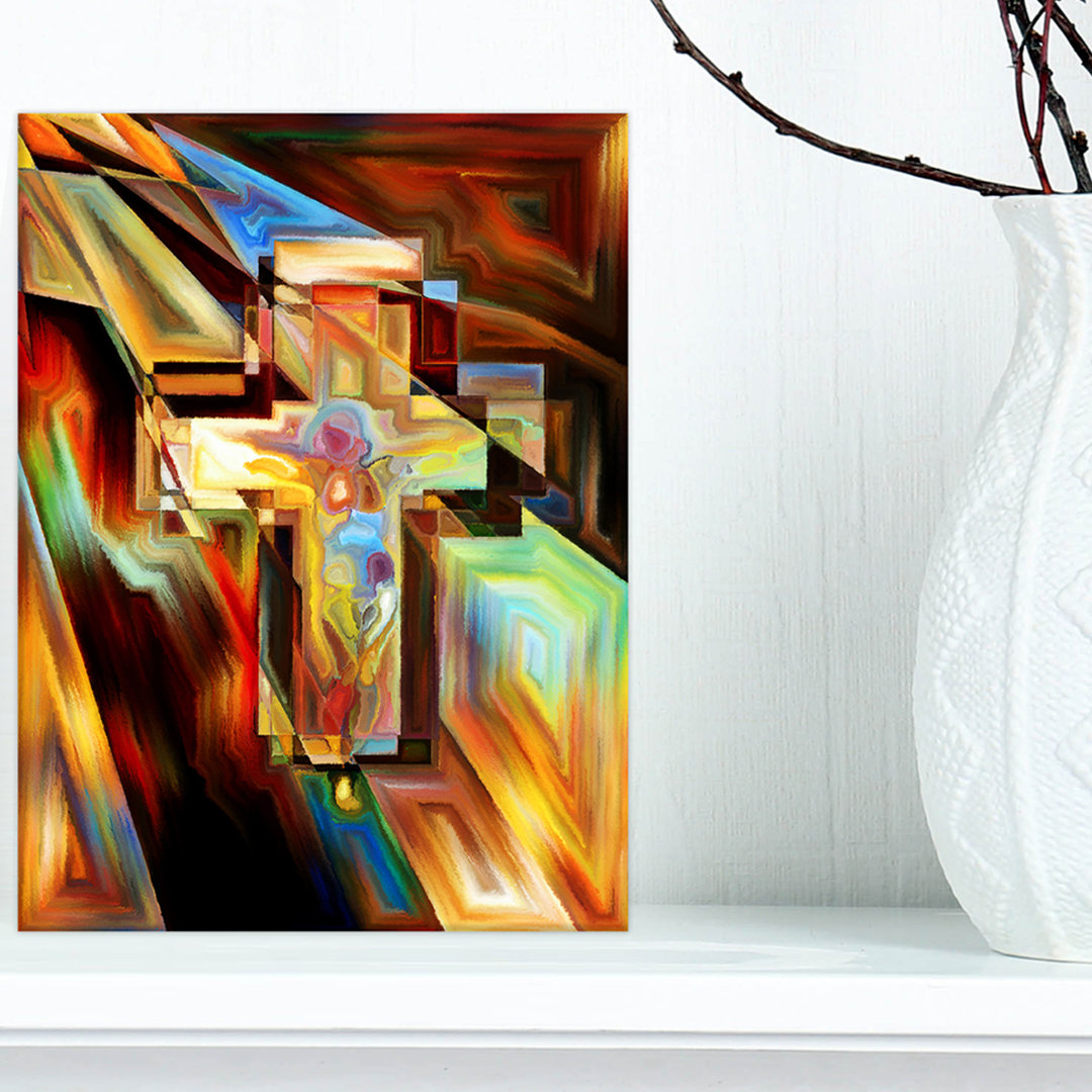 " Light Of The Cross Abstract " Ebern Designs