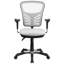 Chaise de bureau ergonomique en filet à dossier moyen avec accoudoirs réglables Siyer-33351258-53663816